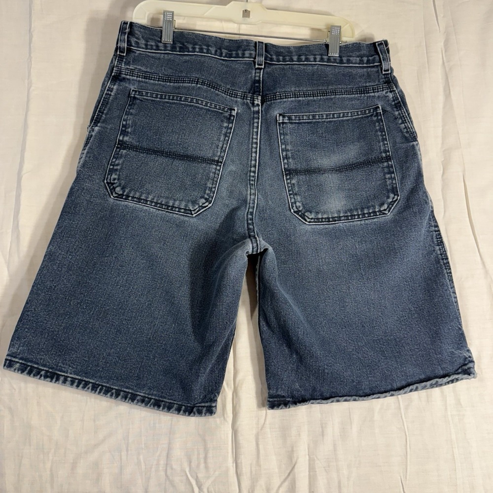 Vintage Faded Glory Mens Cargo Jean Shorts Size 38 Loose Retro 90s Y2K Skater‎ - Picture 2 of 4
